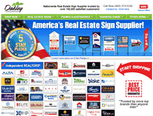 Tablet Screenshot of oakleysign.com